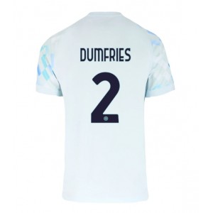 Fotbalové Dres Inter Milan Denzel Dumfries #2 Venkovní Oblečení 2025-26 Krátký Rukáv